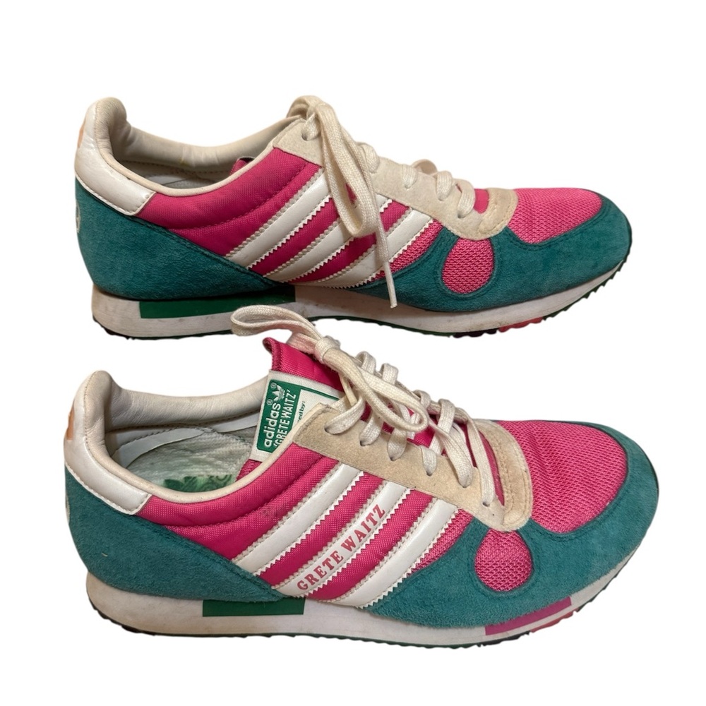 Adidas Grete Waitz Pink and Teal Sneakers size 7.5